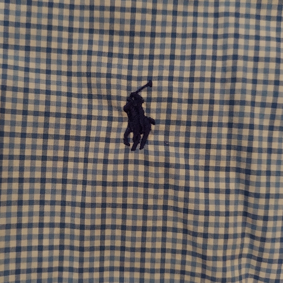 Mens Ralph Lauren plaid cotton button up - size XL - Picture 3 of 7